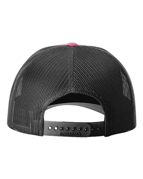 Richardson 115 Low Pro Trucker Cap #color_Hot Pink/ Black