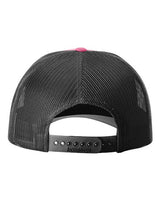 Richardson 115 Low Pro Trucker Cap #color_Hot Pink/ Black