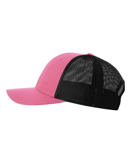 Richardson 115 Low Pro Trucker Cap #color_Hot Pink/ Black