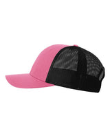 Richardson 115 Low Pro Trucker Cap #color_Hot Pink/ Black