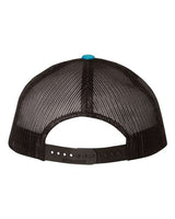 Richardson 115 Low Pro Trucker Cap #color_Cyan/ Black