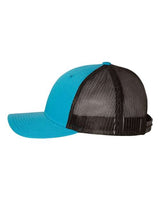 Richardson 115 Low Pro Trucker Cap #color_Cyan/ Black