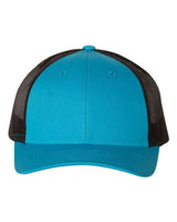 Richardson 115 Low Pro Trucker Cap #color_Cyan/ Black