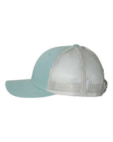 Richardson 115 Low Pro Trucker Cap #color_Smoke Blue/ Aluminum
