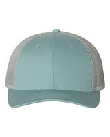 Richardson 115 Low Pro Trucker Cap #color_Smoke Blue/ Aluminum