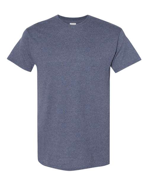 Gildan G500 Adult Heavy Cotton 5.3 oz. T-Shirt #color_HEATHER NAVY