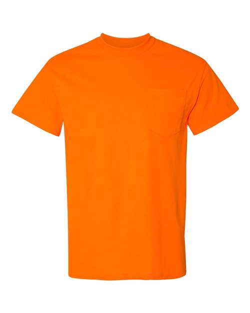 Gildan G830 Adult 50/50 Pocket T-Shirt #color_S ORANGE