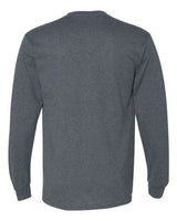 Gildan G840 Adult 50/50 Long-Sleeve T-Shirt #color_DARK HEATHER