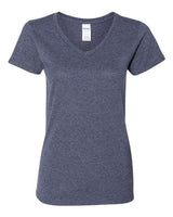 Gildan G500VL Ladies' Heavy Cotton V-Neck T-Shirt #color_HEATHER NAVY