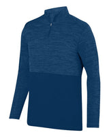 Augusta Sportswear AG2908 Adult Shadow TonalHeather Quarter-Zip Pullover #color_NAVY