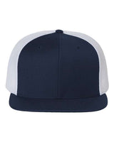 Richardson 511 Wool Blend Flat Bill Trucker Cap #color_Navy/ White