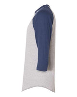 Augusta Sportswear AG4420 Adult 3/4-Sleeve Baseball Jersey #color_ATH HTHR/ NAVY