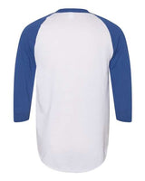 Augusta Sportswear AG4420 Adult 3/4-Sleeve Baseball Jersey #color_WHITE/ ROYAL