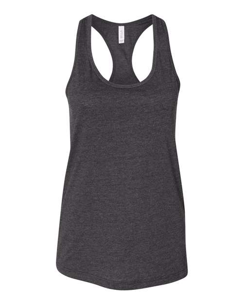Bella + Canvas B6008 Ladies' Jersey Racerback Tank #color_DARK GRY HEATHER