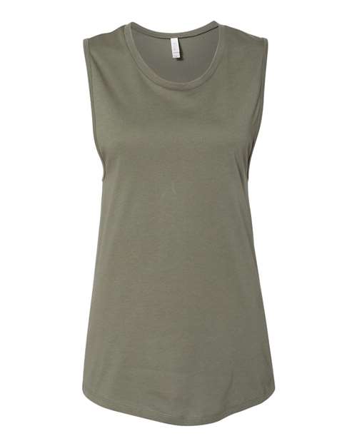 Bella + Canvas B6003 Ladies' Jersey Muscle Tank #color_MILITARY GREEN