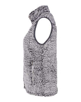 J America JA8456 Ladies' Epic Sherpa Vest #color_BLACK HEATHER