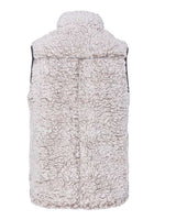 J America JA8456 Ladies' Epic Sherpa Vest #color_OATMEAL HEATHER