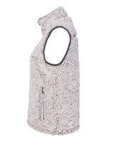 J America JA8456 Ladies' Epic Sherpa Vest #color_OATMEAL HEATHER
