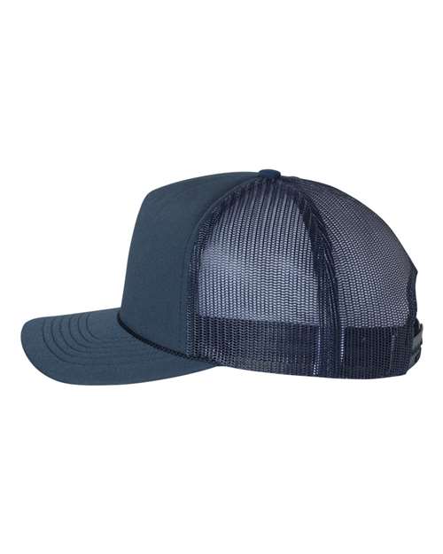 Richardson 113 Foamie Trucker Cap #color_Navy