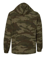 Independent Trading Co. EXP95NB Water-Resistant Hooded Windbreaker #color_Forest Camo