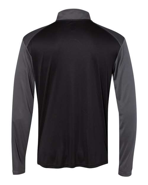 Badger 4006 Ultimate SoftLock Sport Quarter-Zip Pullover #color_Black/ Graphite
