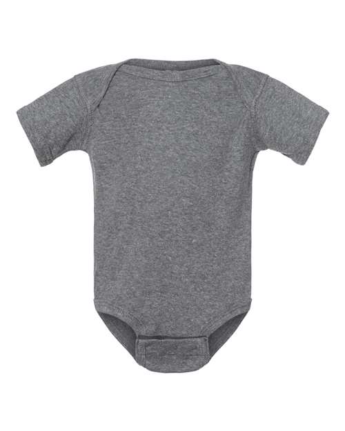Rabbit Skins 4400 Infant Baby Rib Bodysuit #color_GRANITE HEATHER