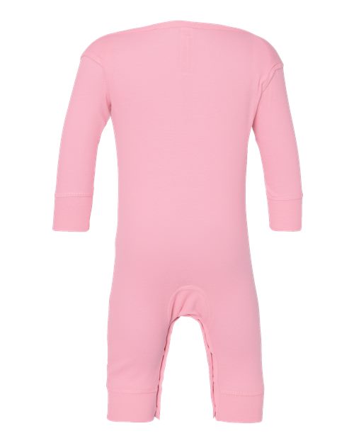 Rabbit Skins 4412 Infant Baby Rib Coverall #color_PINK