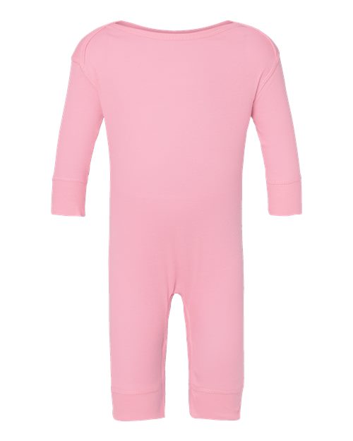 Rabbit Skins 4412 Infant Baby Rib Coverall #color_PINK
