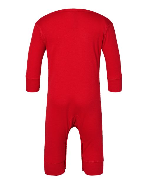 Rabbit Skins 4412 Infant Baby Rib Coverall #color_RED