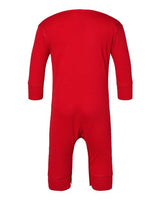 Rabbit Skins 4412 Infant Baby Rib Coverall #color_RED