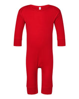 Rabbit Skins 4412 Infant Baby Rib Coverall #color_RED