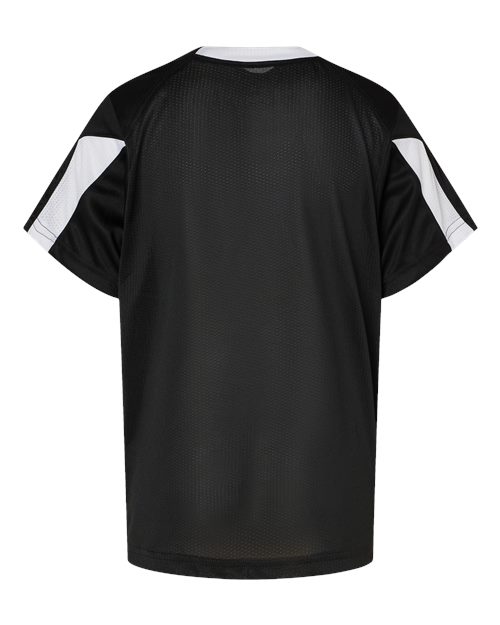 Alleson Athletic 2976 Youth Striker Placket #color_Black/ White