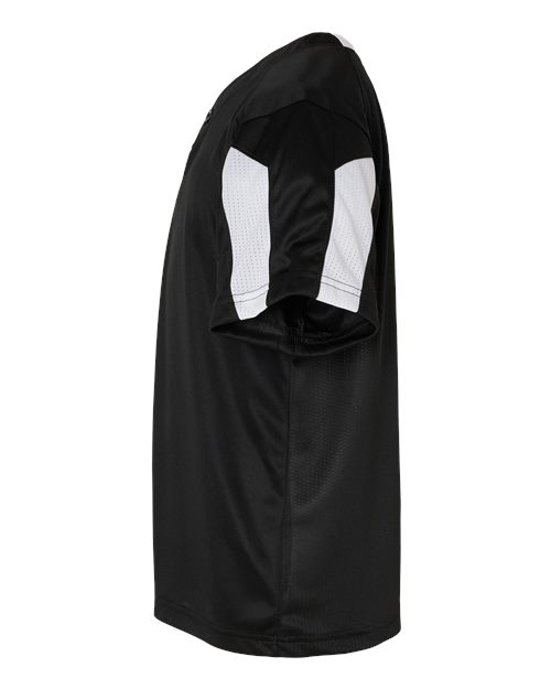 Alleson Athletic 2976 Youth Striker Placket #color_Black/ White