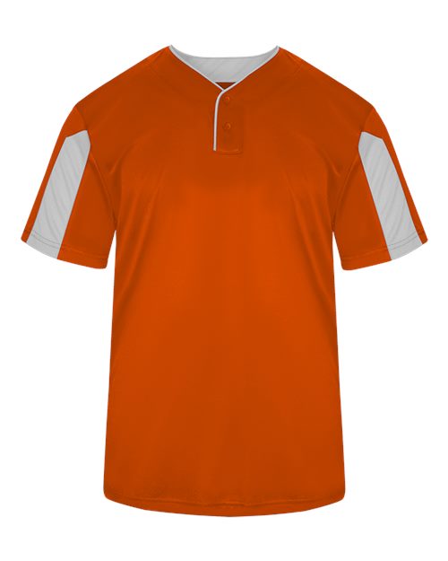 Alleson Athletic 2976 Youth Striker Placket #color_Burnt Orange/ White
