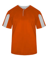 Alleson Athletic 2976 Youth Striker Placket #color_Burnt Orange/ White