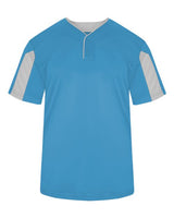Alleson Athletic 2976 Youth Striker Placket #color_Columbia Blue/ White