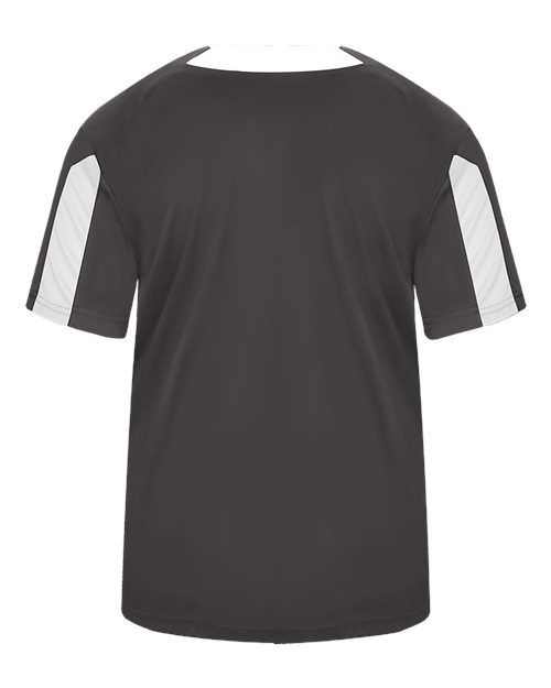 Alleson Athletic 2976 Youth Striker Placket #color_Graphite/ White