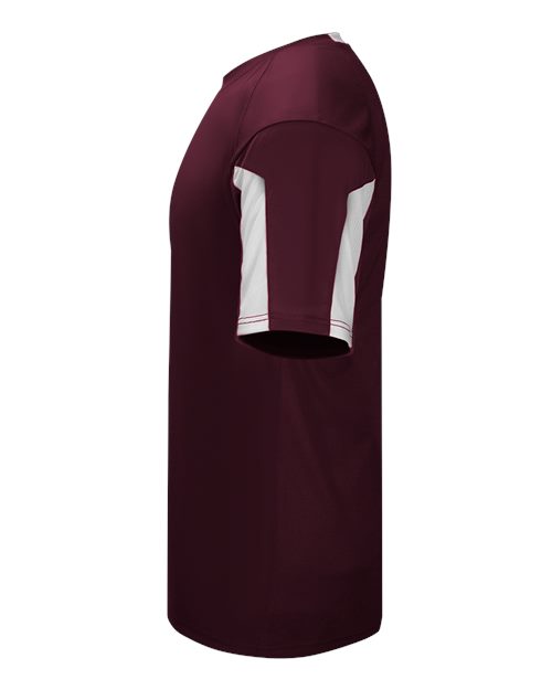 Alleson Athletic 2976 Youth Striker Placket #color_Maroon/ White