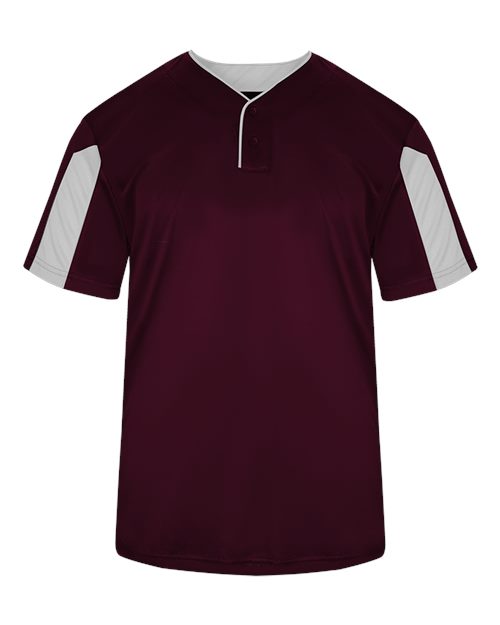 Alleson Athletic 2976 Youth Striker Placket #color_Maroon/ White