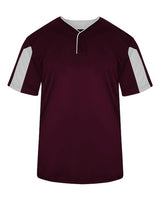 Alleson Athletic 2976 Youth Striker Placket #color_Maroon/ White