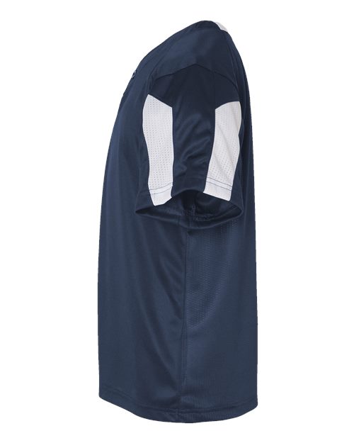 Alleson Athletic 2976 Youth Striker Placket #color_Navy/ White