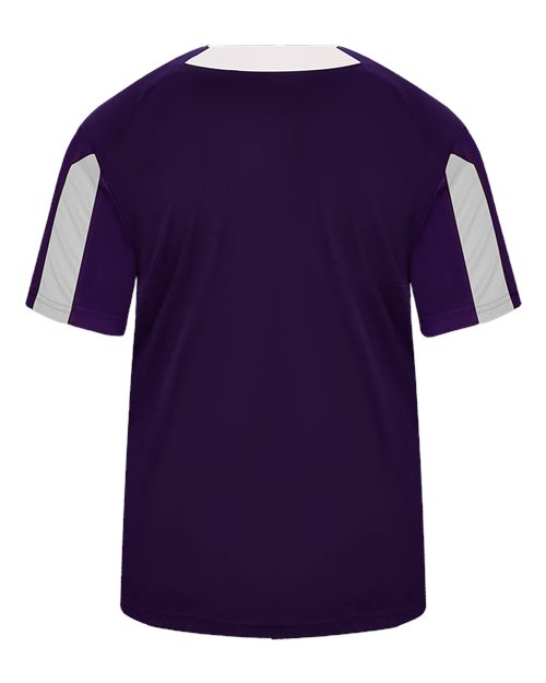 Alleson Athletic 2976 Youth Striker Placket #color_Purple/ White