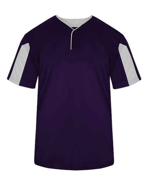 Alleson Athletic 2976 Youth Striker Placket #color_Purple/ White