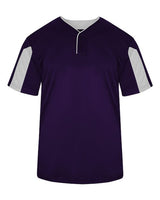 Alleson Athletic 2976 Youth Striker Placket #color_Purple/ White