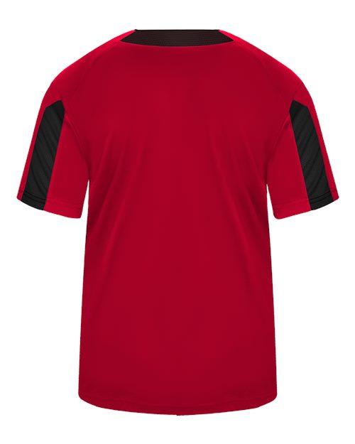 Alleson Athletic 2976 Youth Striker Placket #color_Red/ Black