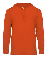 Badger 4105 B-Core Hooded Long Sleeve T-Shirt #color_Burnt Orange