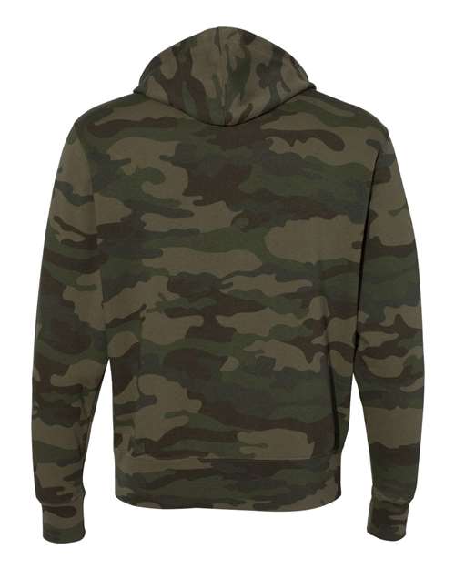 Independent Trading Co. AFX90UNZ Lightweight Full-Zip Hooded Sweatshirt #color_Forest Camo