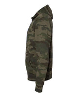 Independent Trading Co. AFX90UNZ Lightweight Full-Zip Hooded Sweatshirt #color_Forest Camo
