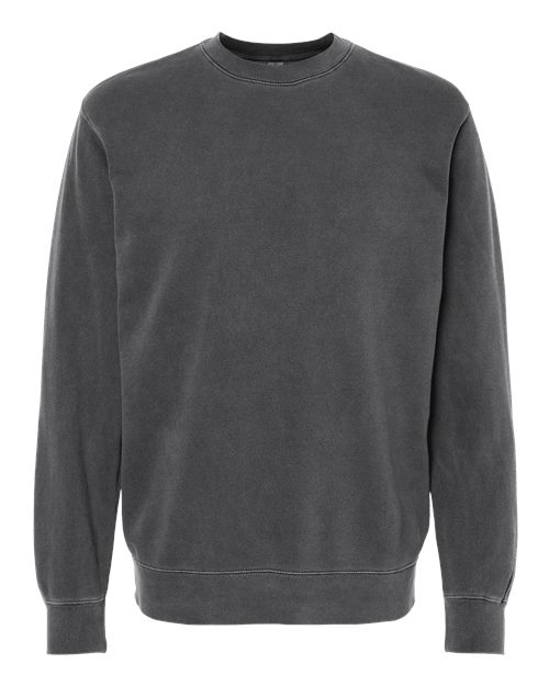 Independent Trading Co. PRM3500 Midweight Pigment-Dyed Crewneck Sweatshirt #color_Pigment Black