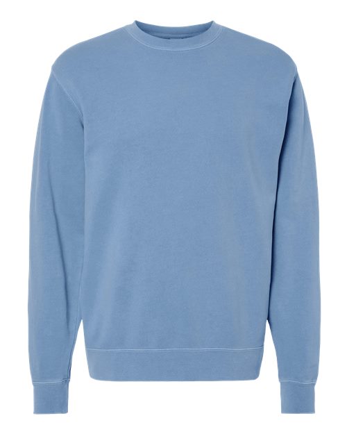 Independent Trading Co. PRM3500 Midweight Pigment-Dyed Crewneck Sweatshirt #color_Pigment Light Blue